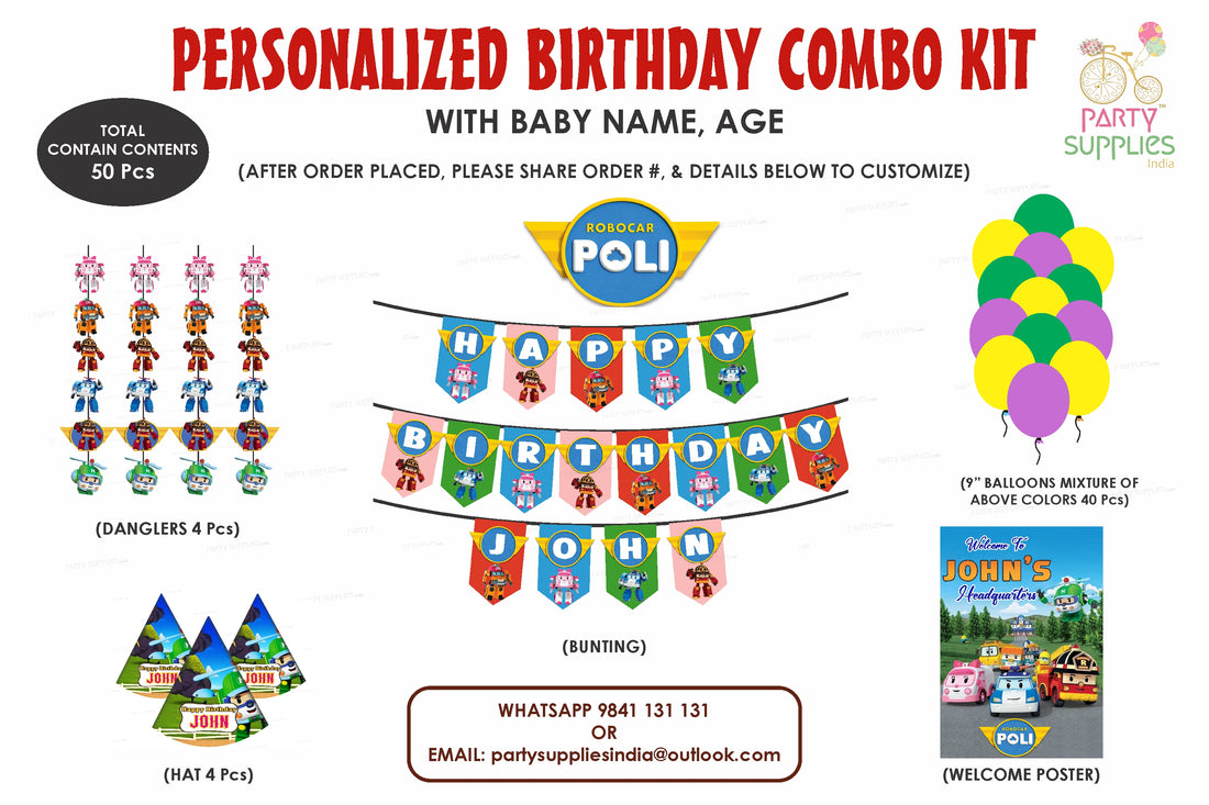 Robo Poli Theme Heritage Combo Kit