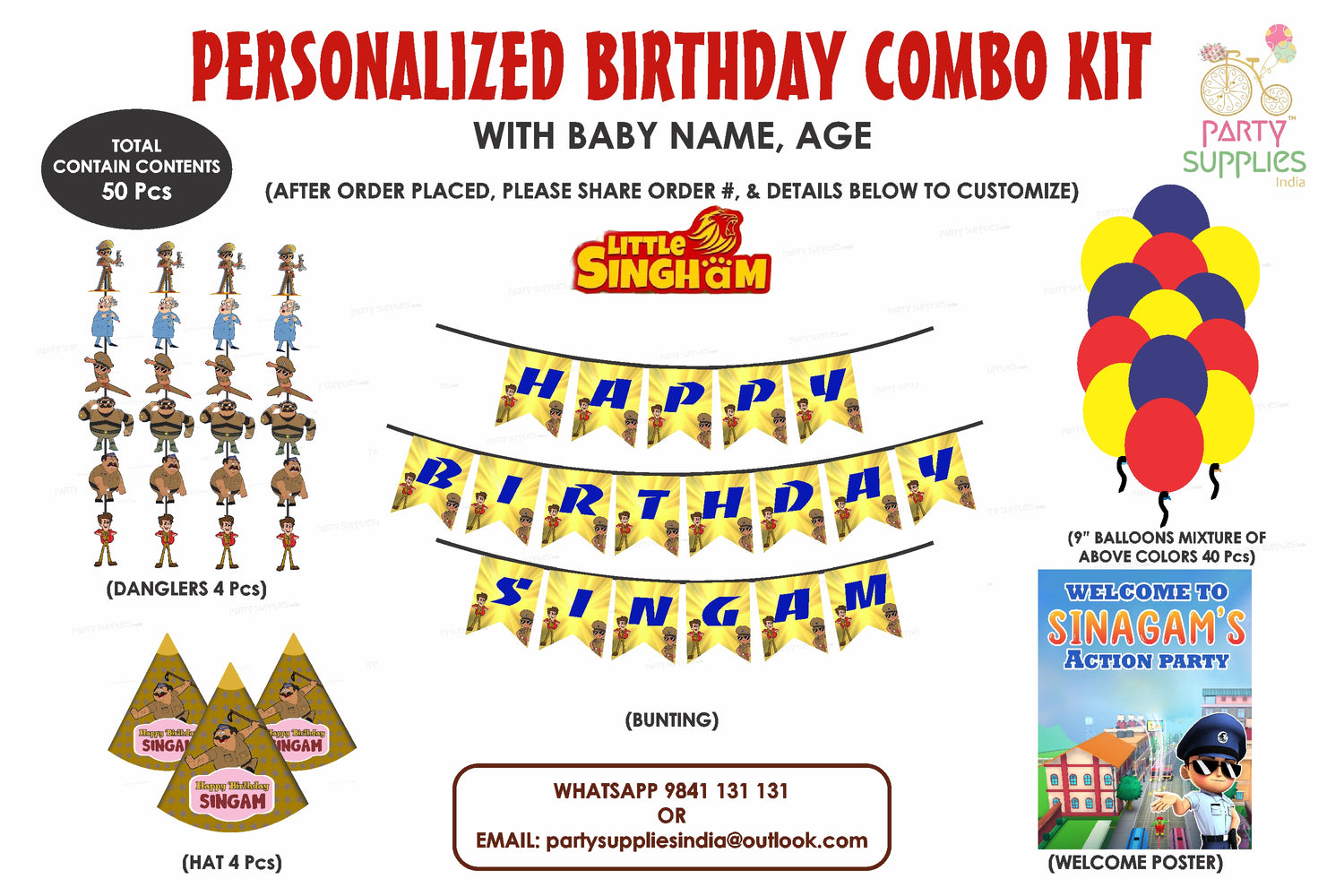 Little Singham Theme Heritage Combo Kit