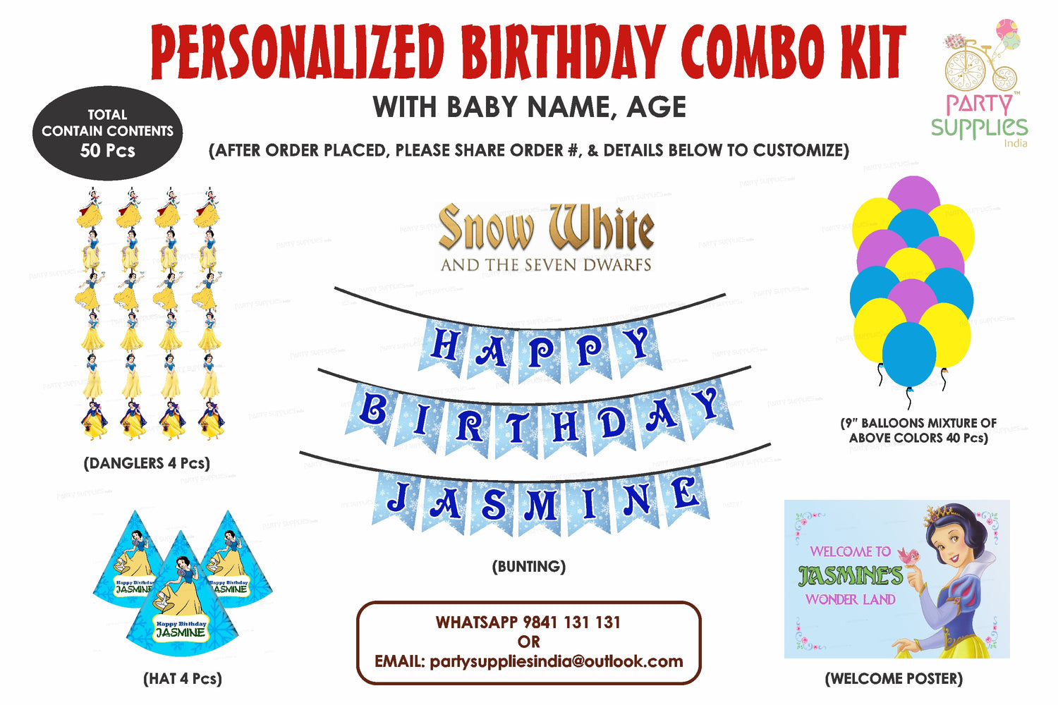 Snow And White  Theme Heritage Combo Kit