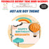 Hot Air Theme Boy Round  Backdrop - image 1 of 4 | Party Supplies India