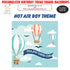 Hot Air Theme Boy Personalized Square Backdrop - image 1 of 3 | Party Supplies India
