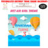 Hot Air Theme Girl Square Backdrop - image 1 of 3 | Party Supplies India