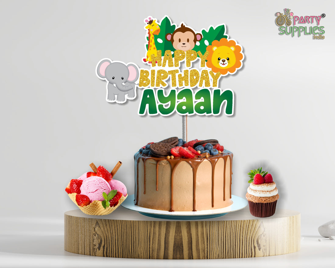 Jungle Theme Cake Topper