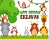 Jungle Theme Customized Backdrop - 6x4 Ft. - image 1 of 8 | Party Supplies India