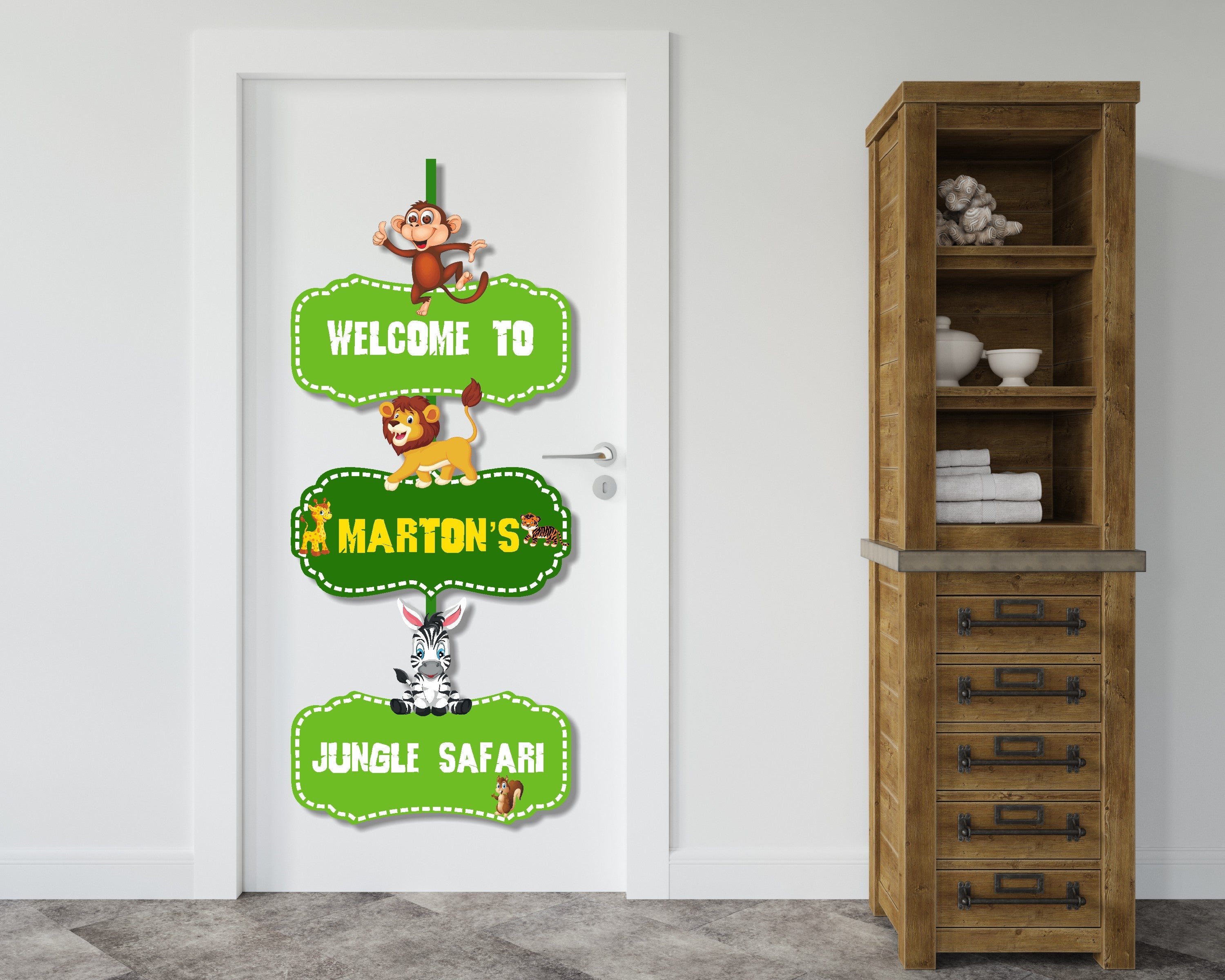 Jungle theme Door Poster