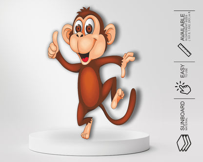 Jungle Theme Monkey Cutout
