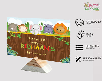 Jungle Theme Thank You Card