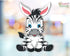 Jungle Theme Zebra Sitting Cutout - image 1 of 3 | Party Supplies India