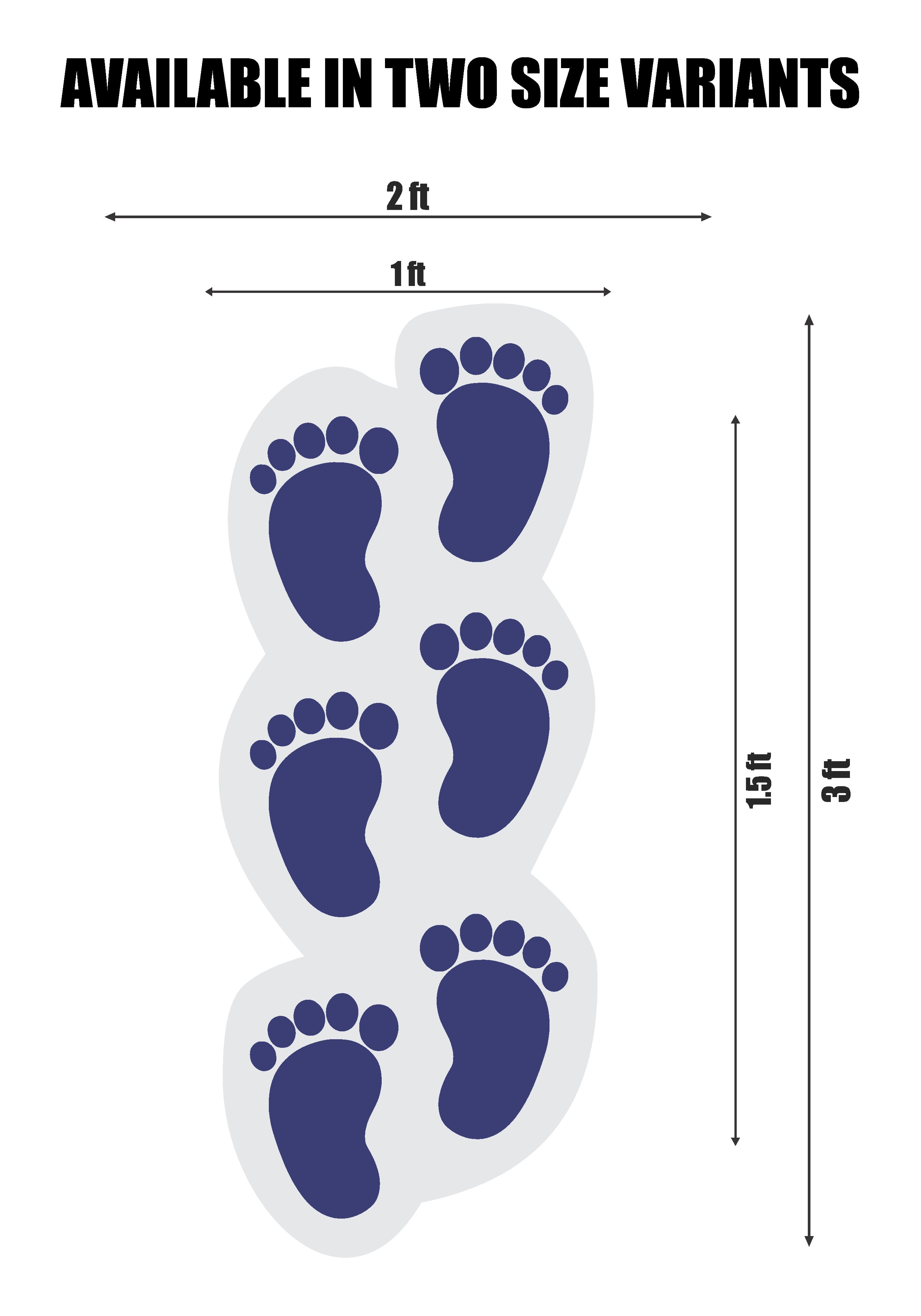 Little Krishna Foot Steps Theme Cutout
