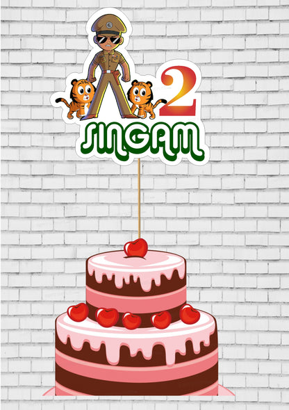 Little Singham  Theme Cake Topper