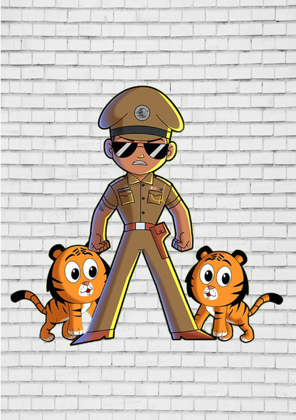 Little Singham Theme Cutout LSG-06