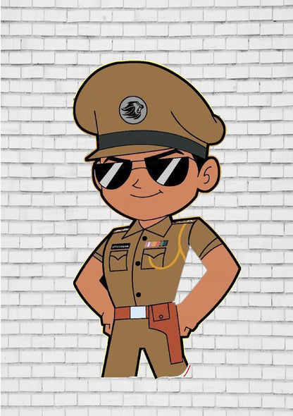 Little Singham Theme Cutout LSG-13