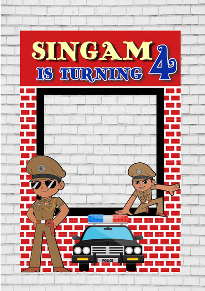 Little Singham Theme PhotoBooth