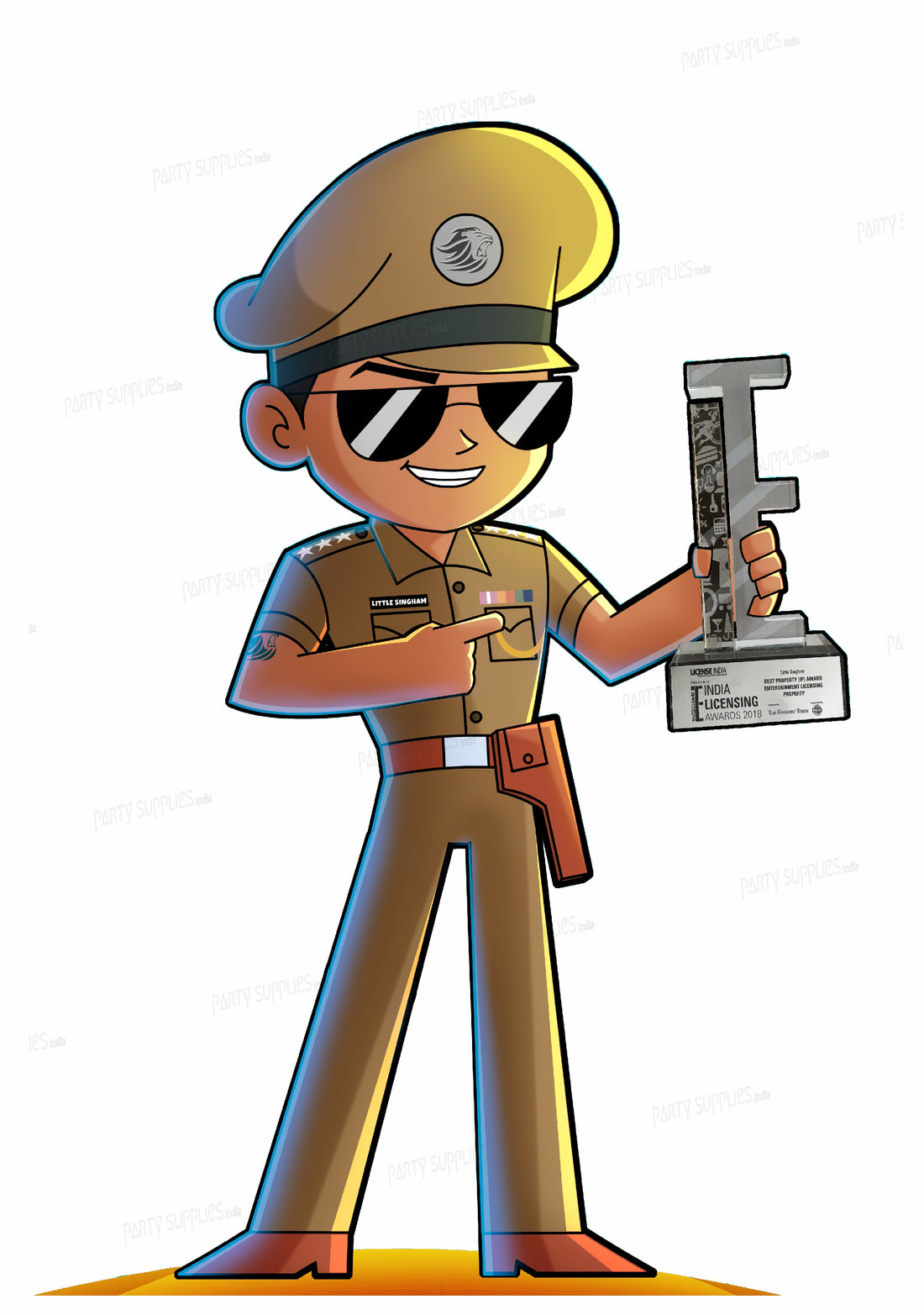 Little Singham Theme Cutout LSG-01