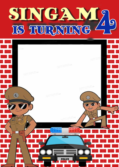Little Singham Theme PhotoBooth