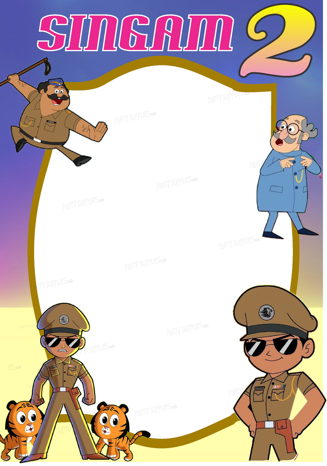 Little Singham Theme Customized PhotoBooth