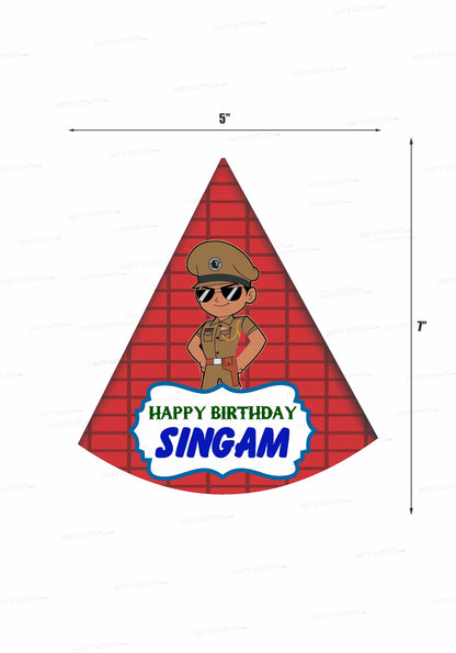 Little Singham Customized Theme Hat