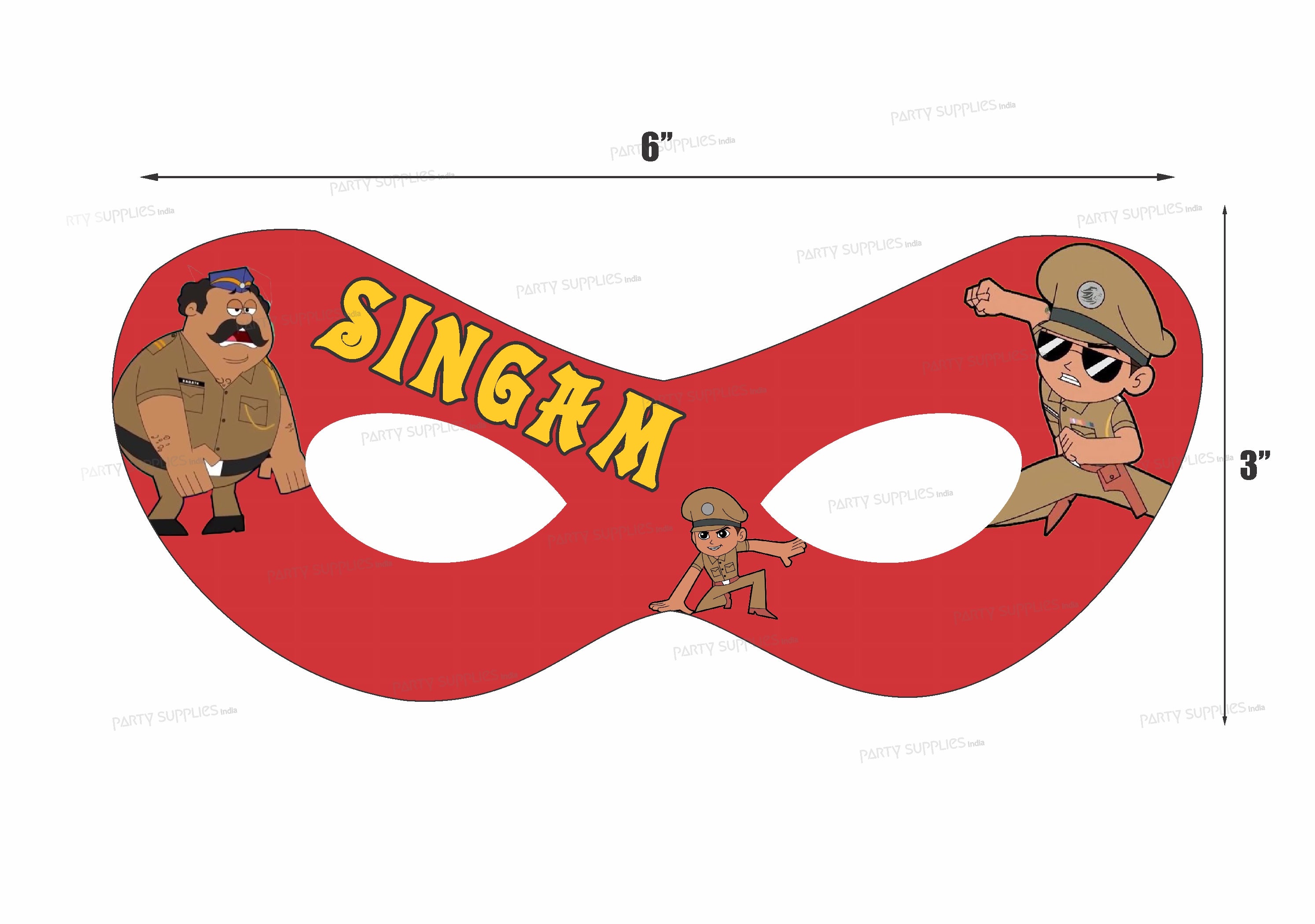 PSI Little Singham Theme  Customized  Eye Mask