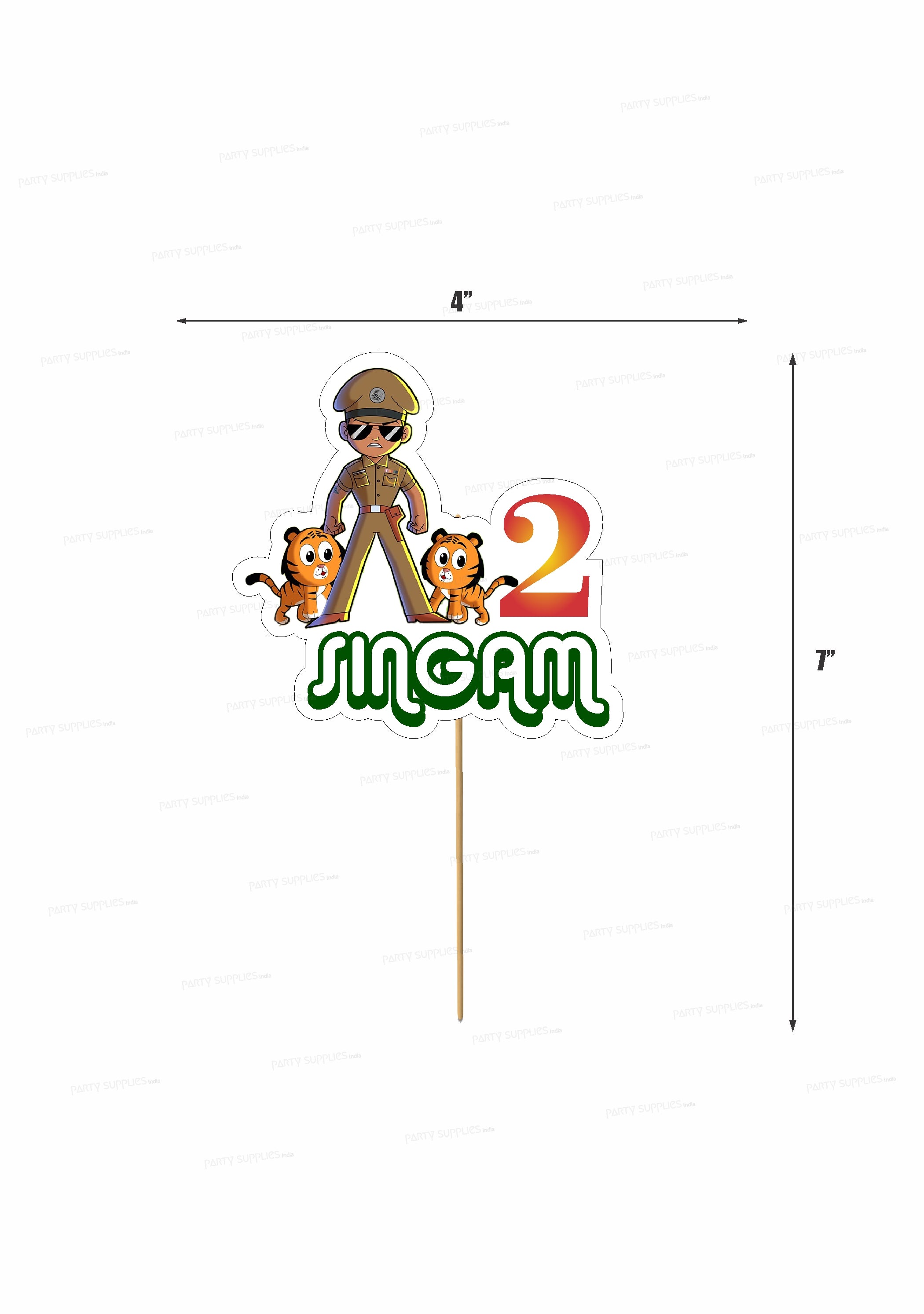 Little Singham  Theme Cake Topper