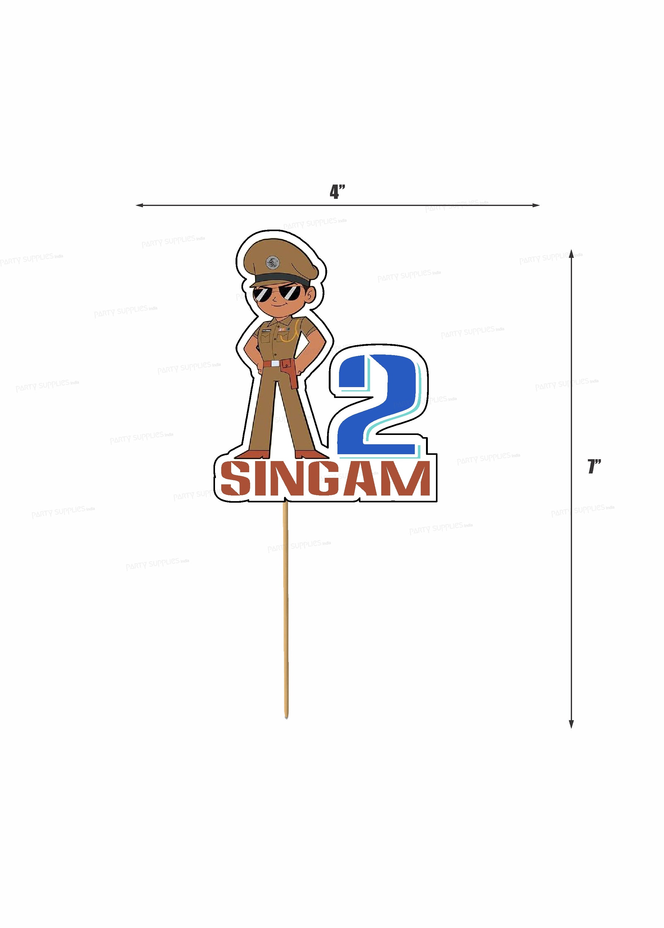 Little Singham  Theme  Customized Cake Topper
