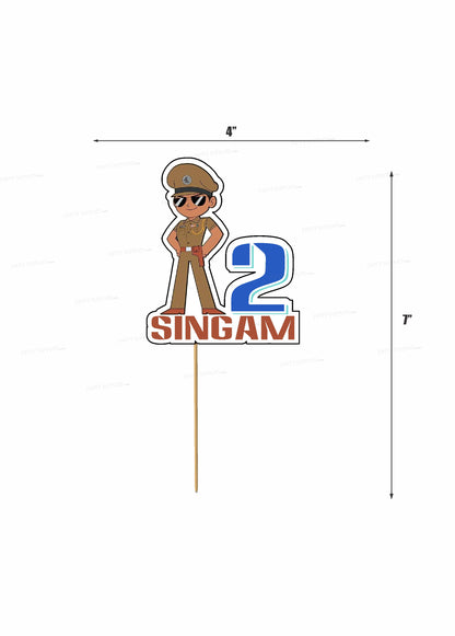 Little Singham  Theme  Customized Cake Topper