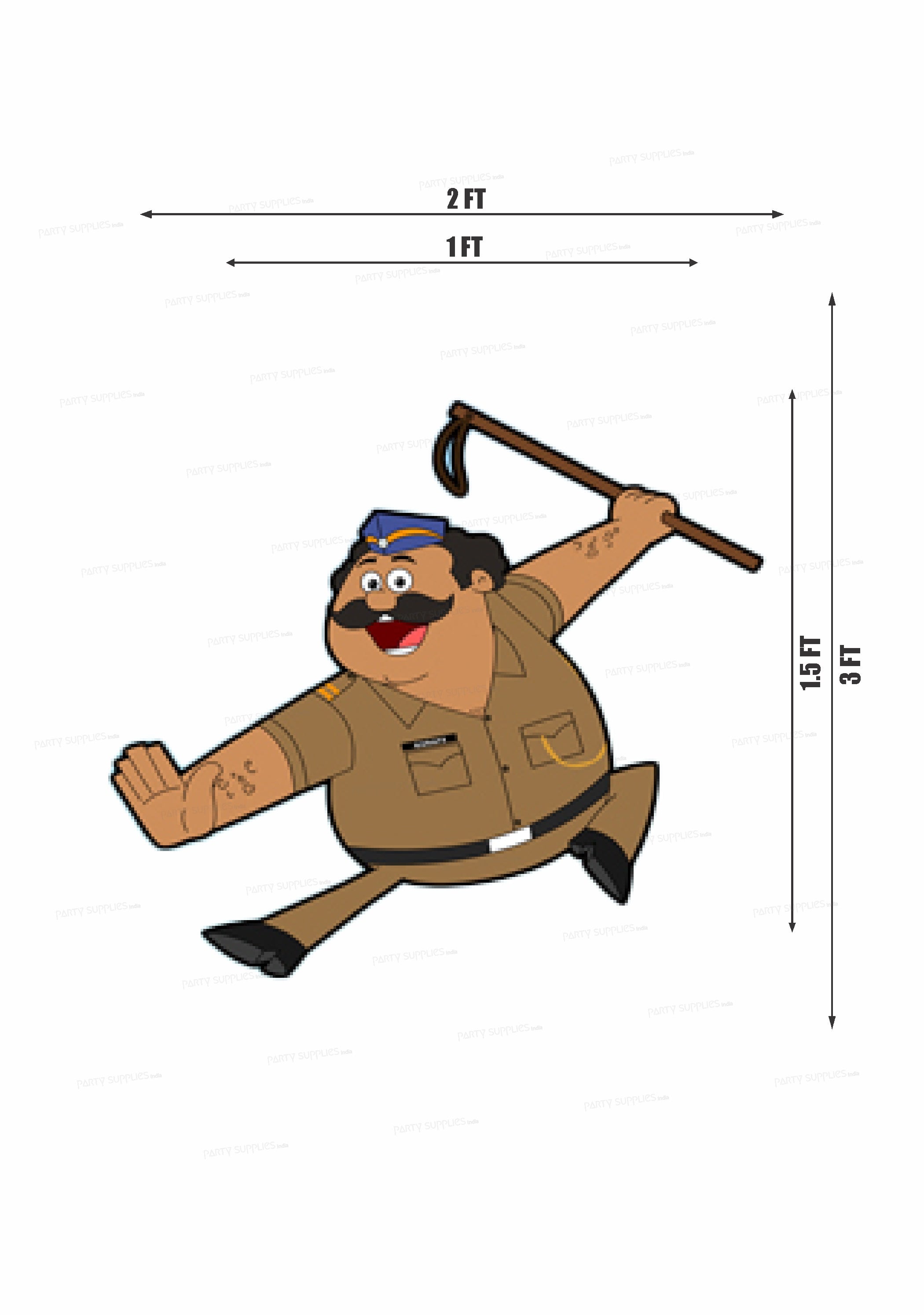 Little Singham Theme Cutout LSG-03