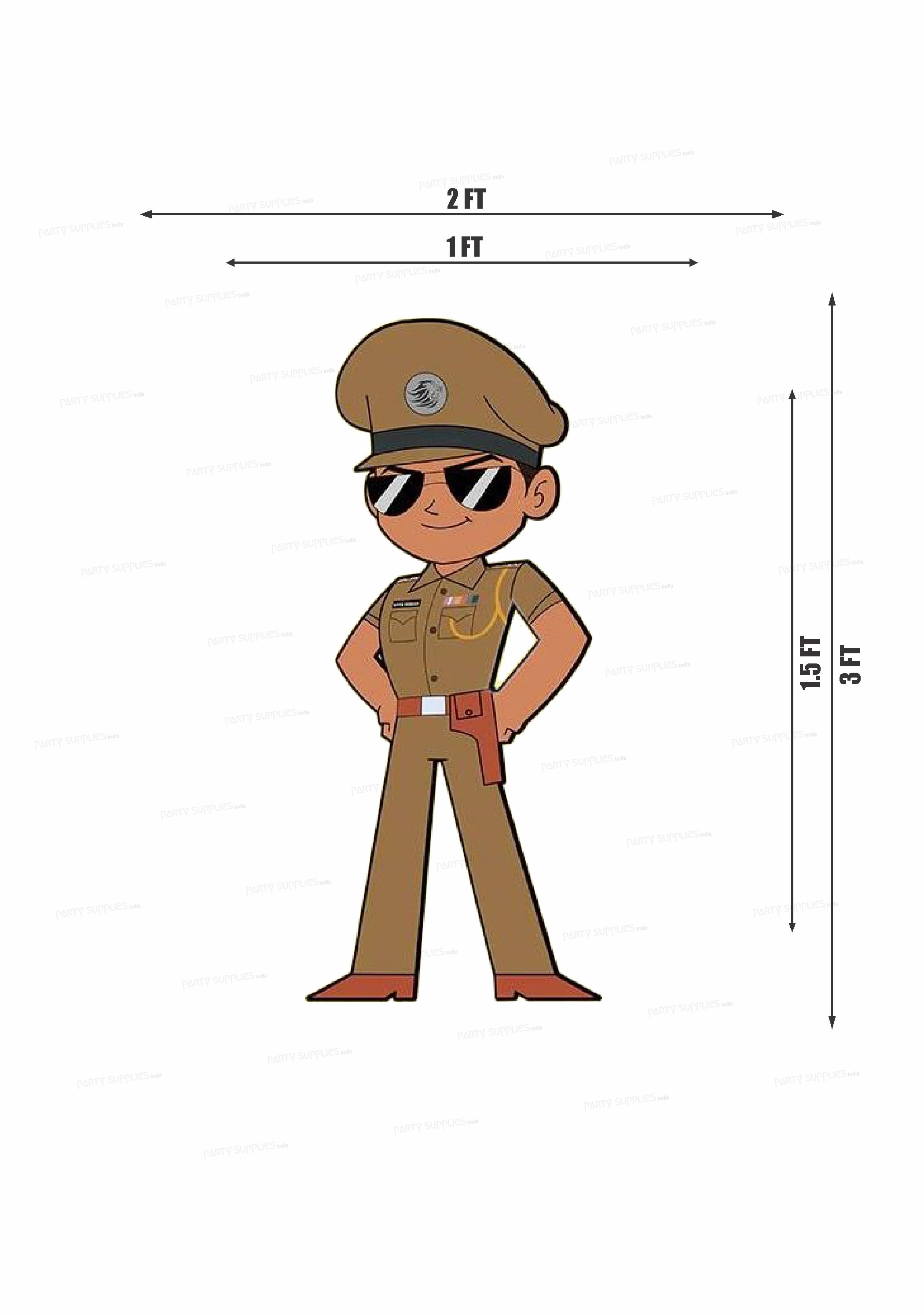 Little Singham Theme Cutout LSG-12