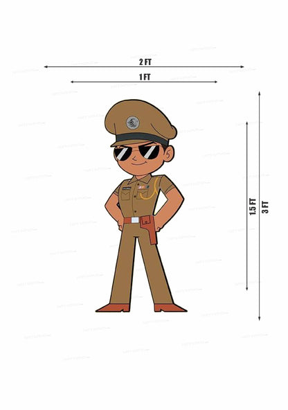 Little Singham Theme Cutout LSG-12