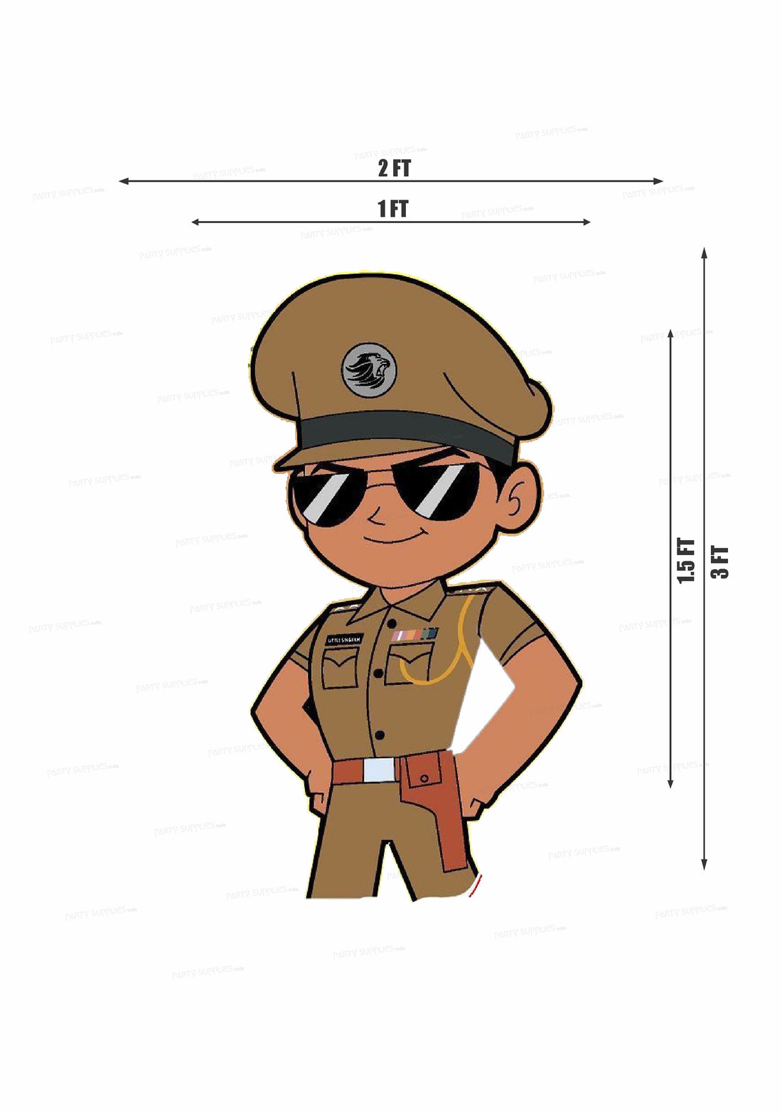 PSI Little Singham Theme Cutout - 13