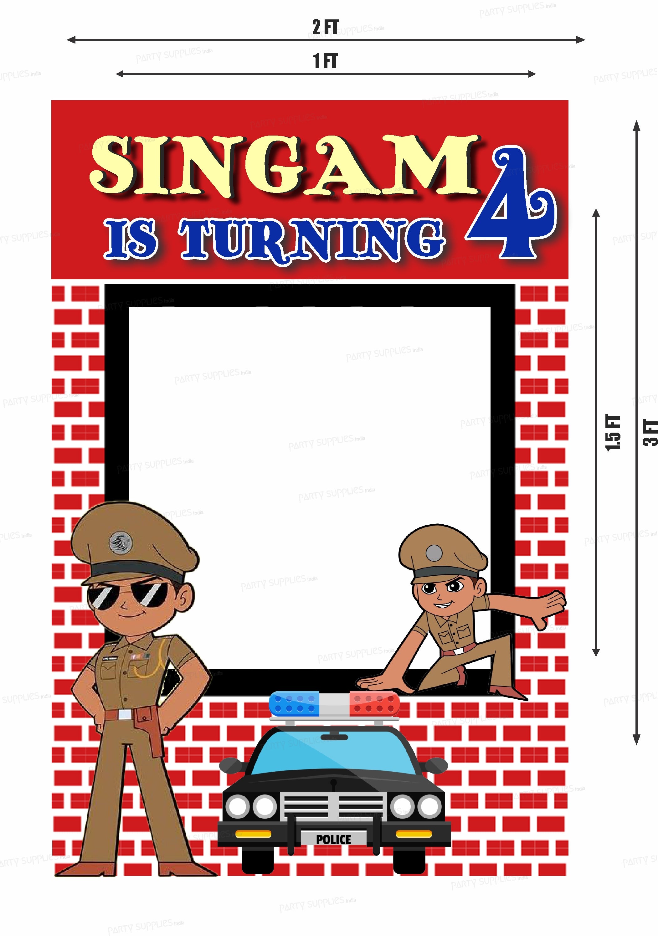 Little Singham Theme PhotoBooth