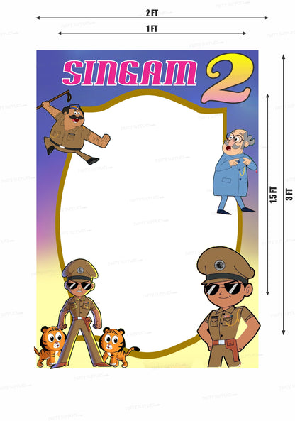 PSI Little Singham Theme Customized PhotoBooth