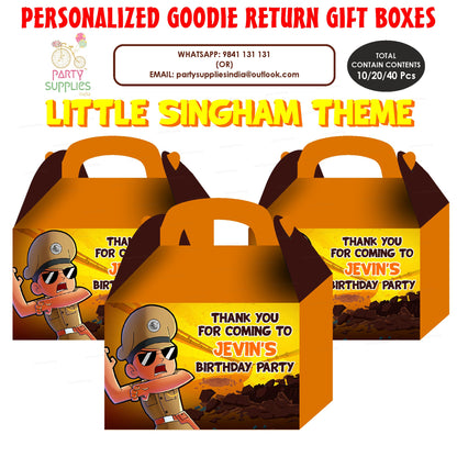 Little Singham theme Goodie Return Gift Boxes