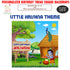 Little Krishna Hut Theme Square Backdrop - image 1 of 3 | Party Supplies India