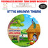Little Krishna Hut Theme Round Backdrop - image 1 of 4 | Party Supplies India
