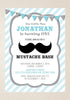 Little Man Theme Customized Invite | Party Supplies India