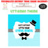 Little Man Theme Personalized Square Backdrop - image 1 of 3 | Party Supplies India