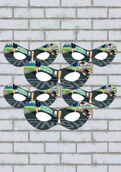 Marathon Theme Personalized Eye Mask