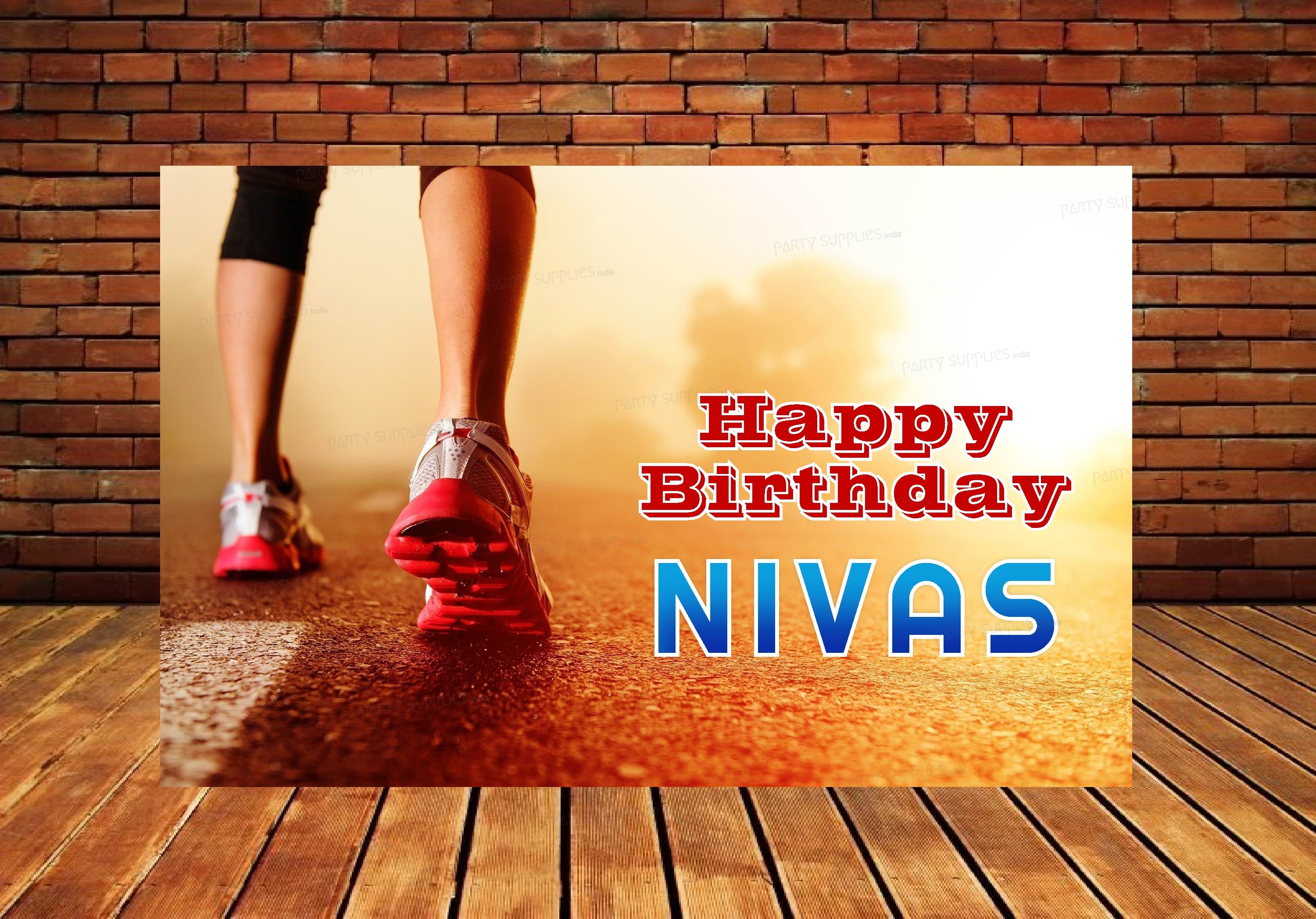 Marathon Theme Customized Backdrop