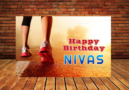 Marathon Theme Customized Backdrop