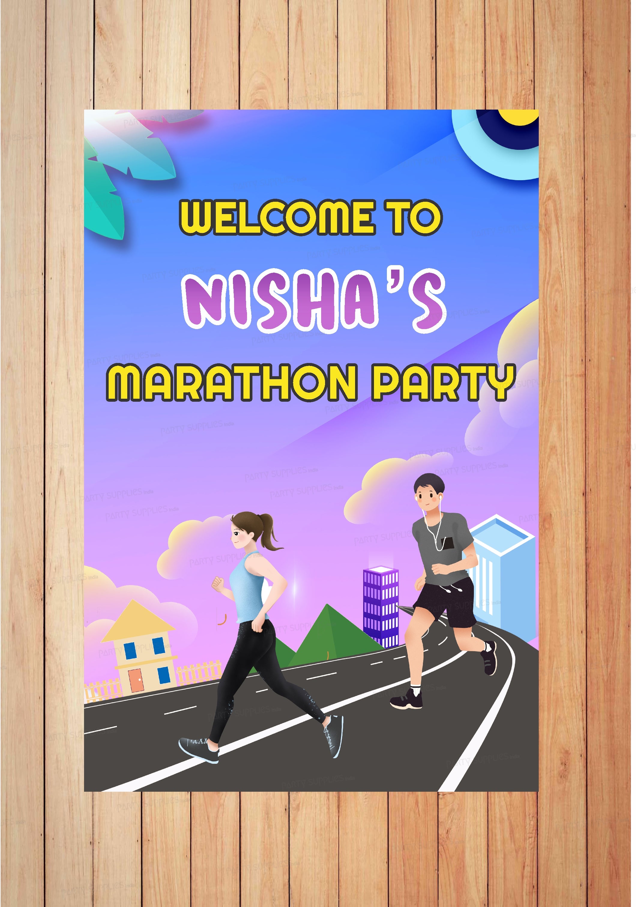 PSI Marathon Theme Welcome Board