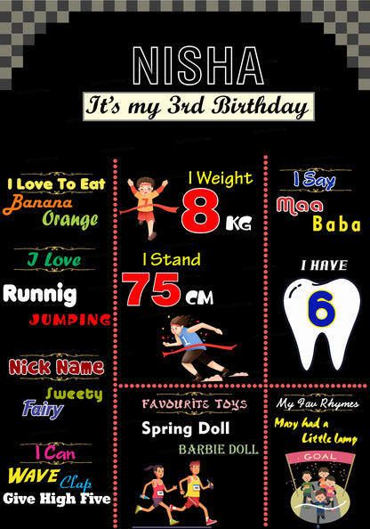 Marathon Theme Chalk Board