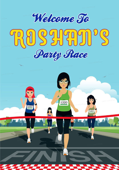 Marathon Theme Customized Welcome Board