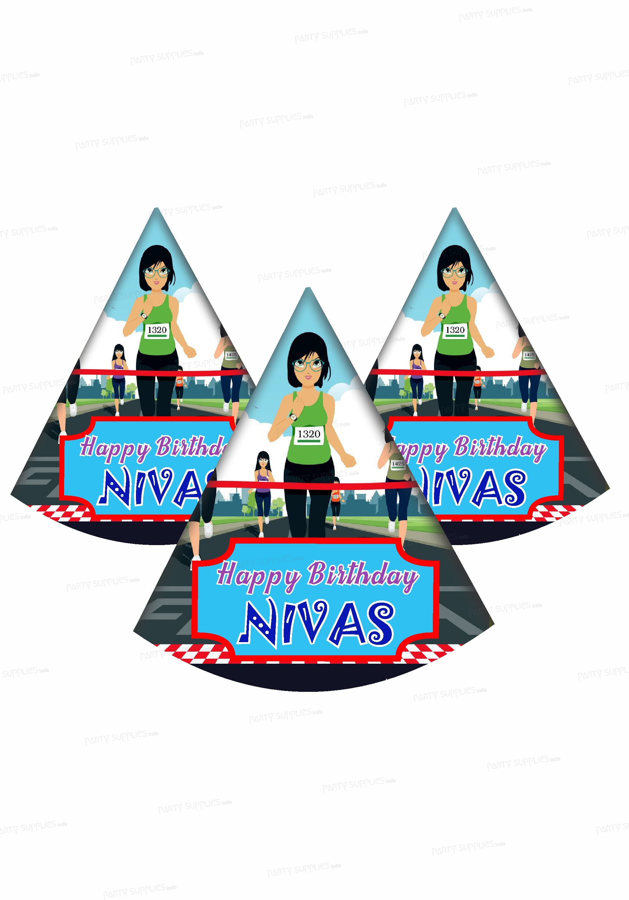 Marathon Theme Personalized  Hat