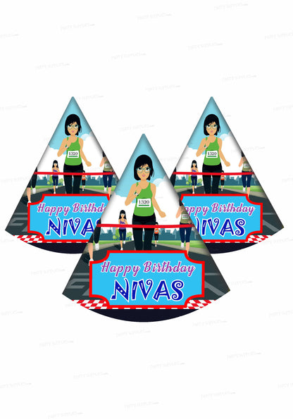 Marathon Theme Personalized  Hat