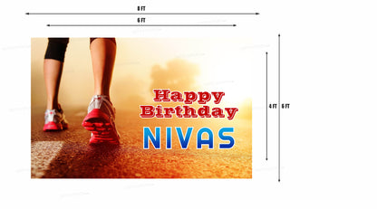 Marathon Theme Customized Backdrop