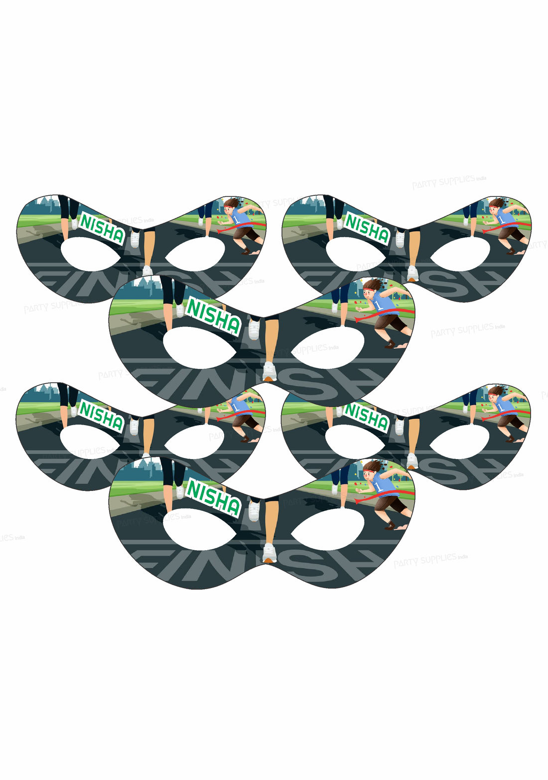 Marathon Theme Personalized Eye Mask