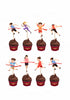 Marathon Theme Cup Cake Topper - image 1 of 3 | Party Supplies India