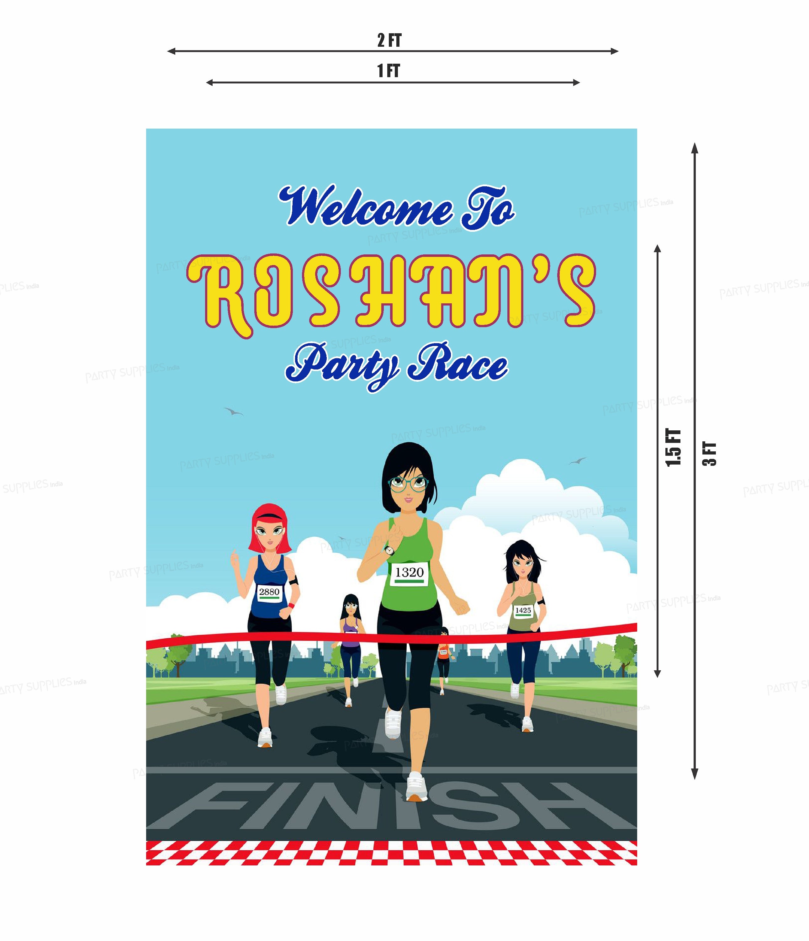 Marathon Theme Customized Welcome Board