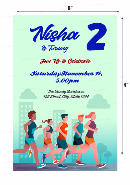 Marathon Themes Customized Invite