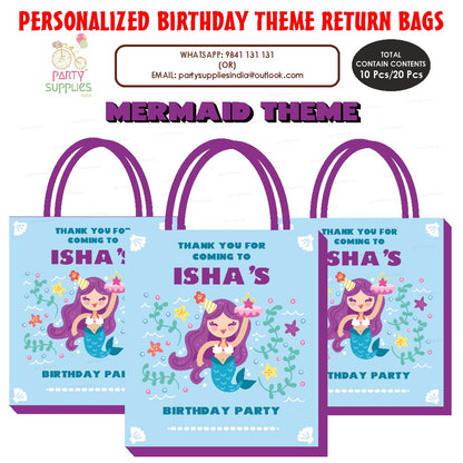 Mermaid Theme Return Gift Bag